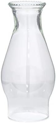 BP Lamp Clear Glass Beaded Top Chimney 8-14 Inches