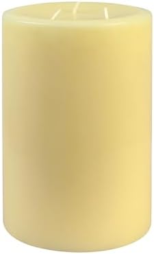 8 Inch Ivory Pillar Candle by Jeco
