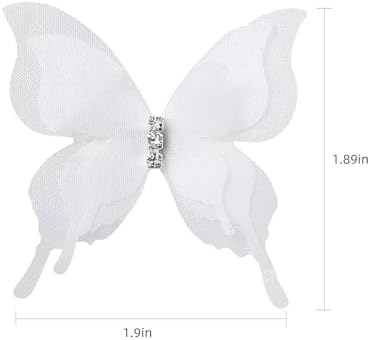SUQ I OME 12PCS White Butterfly Curtain Decorations