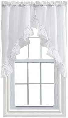 Ellis Curtain Stacey Ruffled Valance White 60x38in