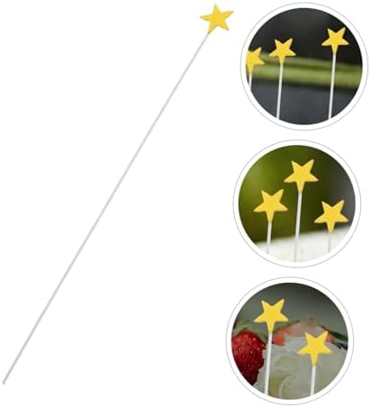 YARNOW 100Pcs Gold Star Cupcake Toppers for Birthday Celebrations
