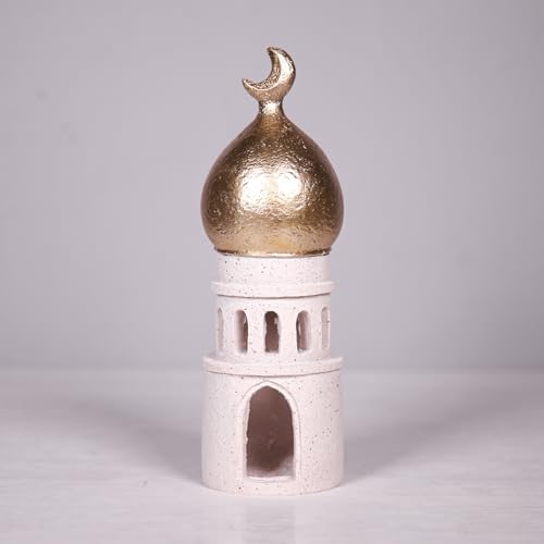 Hebdids Decorative Mosque Tower with Gold Dome