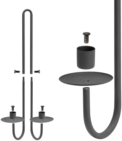 Aimto Wall Sconce Candle Holder Set of 2 Black