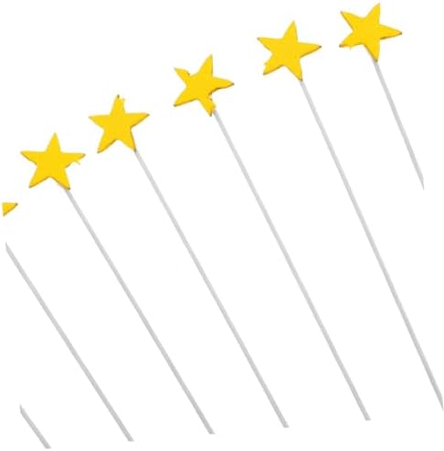 Yardwe 100Pcs Gold Star Cake Toppers Reusable Decorations