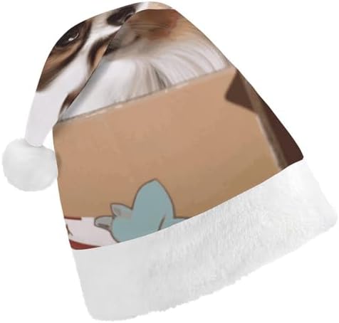 Christmas Santa Hat Papillon Headwear for Adults