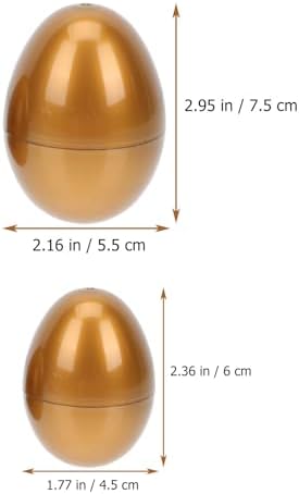 12pcs Golden Easter Egg Metallic Empty Goodie Eggs