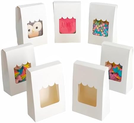 VASSAPACK 36 Pcs Party Favor Boxes with Clear Window