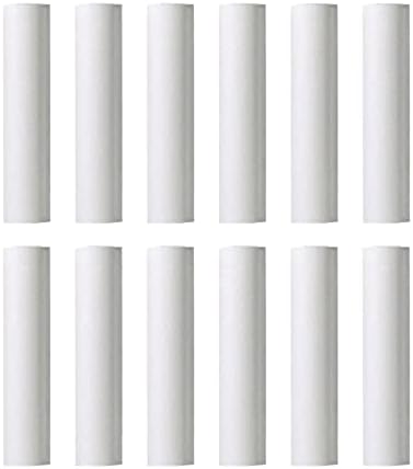 Ciata 12 Pack White 24 Inch Plastic Candle Covers