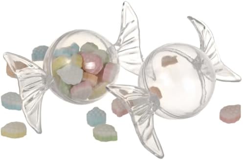 Amosfun 12pcs Clear Candy Boxes for Party Favors