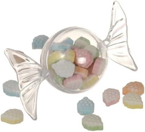 Amosfun 12pcs Clear Candy Boxes for Party Favors