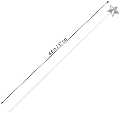 IMIKEYA 50pcs Silver Star Cake Toppers for Birthday Decorations