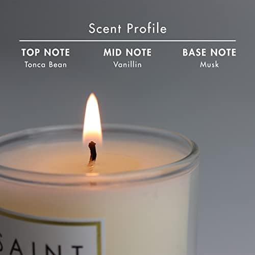 Saint Scented Votive Candle with Prayer and Coin