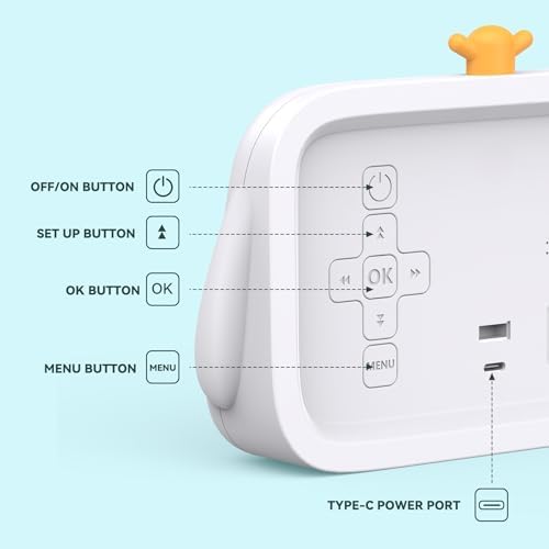 Mitoart Kids Alarm Clock with Night Lights and Sounds