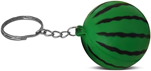 Green Watermelon Keychains 12-Piece Party Favors