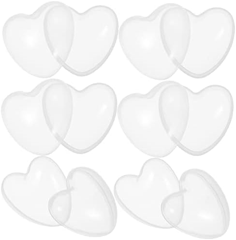 40pcs Heart Shaped Fillable Balls for Party Favors and Gumball Machines