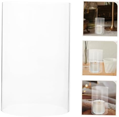 2pcs Borosilicate Glass Candle Holders for Indoor Outdoor Use