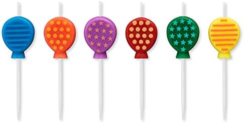 Papyrus Birthday Candles with Balloon Shapes