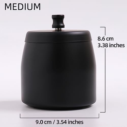 INONE Windproof Stainless Steel Ashtray with Lid