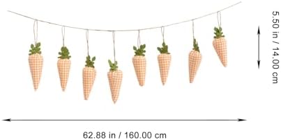 STOBAZA Easter Carrot Banner Garland 160cm