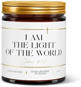 I Am The Light of The World John 812 Jar Candle