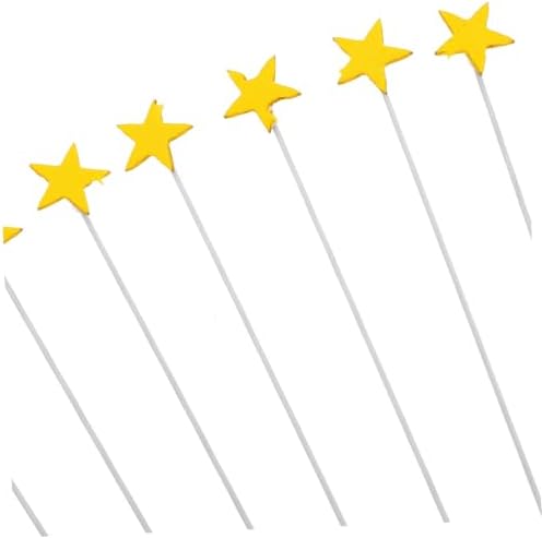 YARNOW 100Pcs Gold Star Cupcake Toppers for Birthday Celebrations