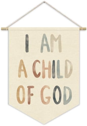 Boho Classroom Decor I Am A Child Of God Banner