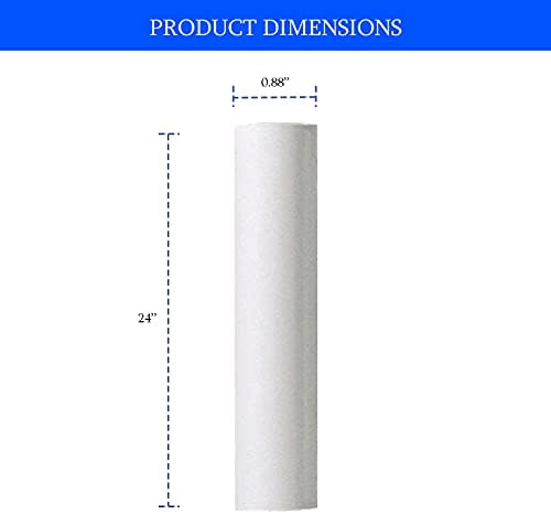 Ciata 12 Pack White 24 Inch Plastic Candle Covers
