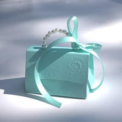 20pcs Imitation Pearls Candy Box with Handles