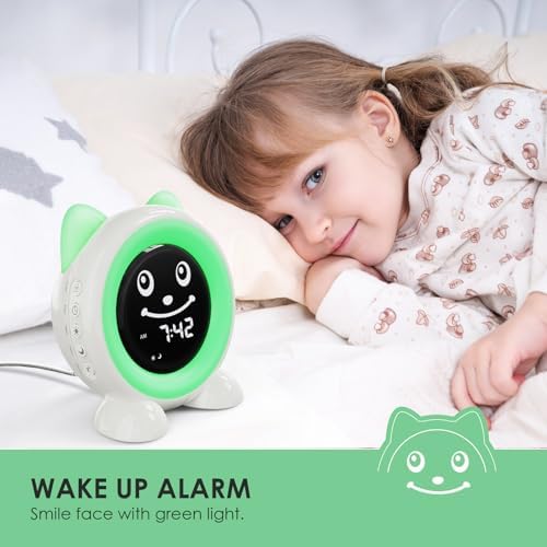 Toddlers Sleep Training Clock with Night Light and Nap Timer