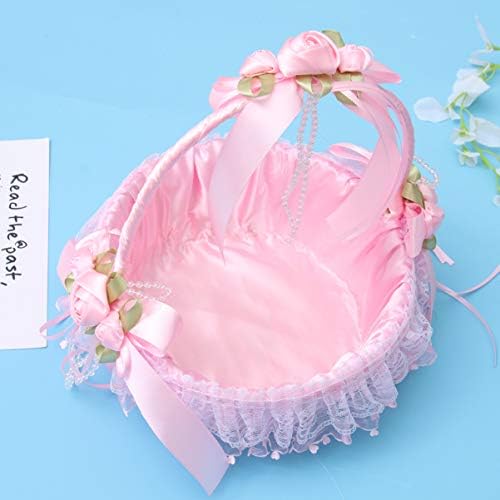 Amosfun Flower Girl Basket with Handle