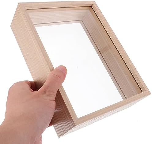 ABOOFAN Rustic Photo Frame Shadow Box Display Stand