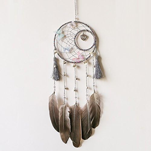 Handmade Antique Bells Heart Butterfly Moon Dreamcatcher Home Decor