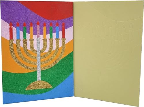 The Dreidel Company Hanukkah Glitter Art 3-Pack Decorations