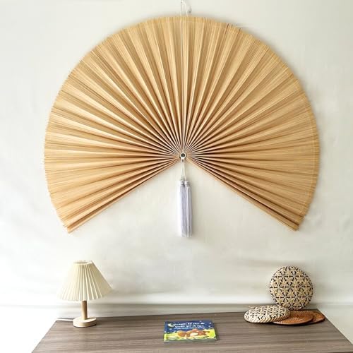 ChumDecor Japanese Giant Fan Wall Art 48 Inch