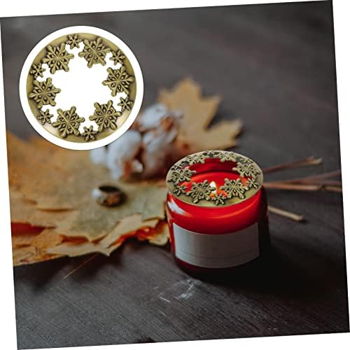 Generic Christmas Candle Jar Lid with Snowflake Design