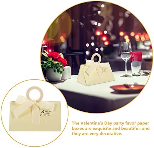 20pcs Elegant Triangle Candy Boxes for Valentines Day and Wedding Favors