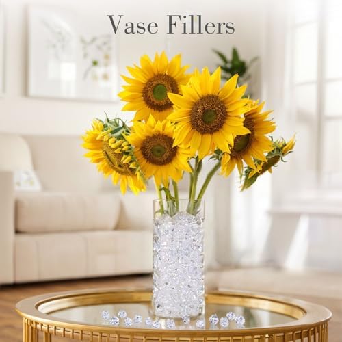 DomeStar 1050PCS Clear Acrylic Ice Rocks Vase Decor