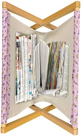 Lunarable Cartoon Magazine and Book Holder 22x19 Multicolor