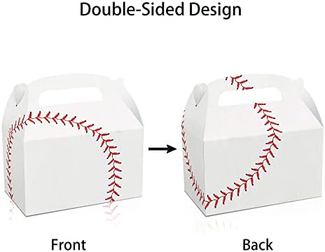 24Pcs Baseball Party Favor Boxes with Handles
