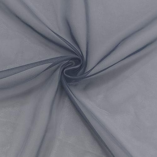 NAPEARL Ombre Window Scarf Valance 216 Inches Grey