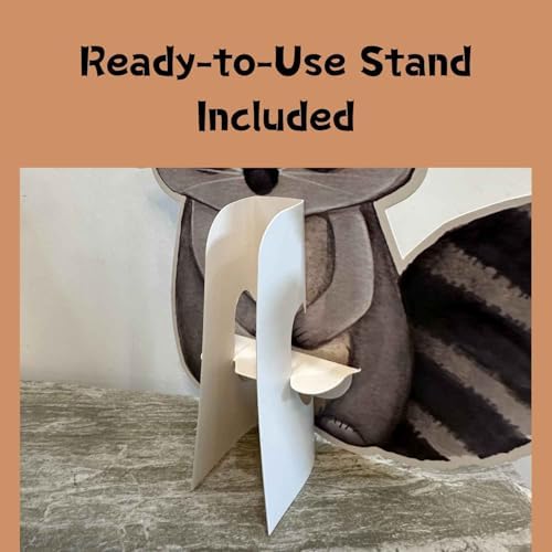12 inch Woodland Cutouts with Stand 6 PCS