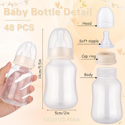 48 Pcs Baby Shower Favors Mini Bottle Gift Set