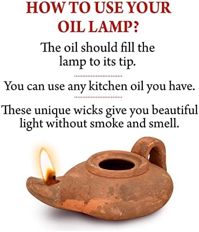 Herodian Biblical Oil Lamp with Handle - Handmade in Holy Land