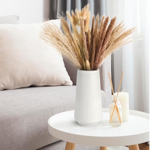 White Ceramic Vase for Home Office Decor
