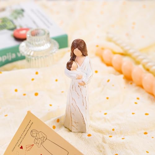 Hand-Painted Resin Sculpture for Expecting Mom