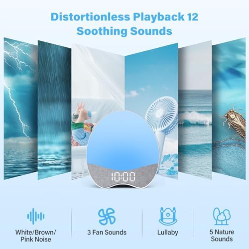 Welgo Kids Sleep Trainer Alarm Clock with Night Light
