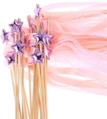 24 Pack Fairy Wands with Bells and Streamers