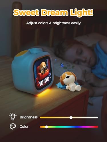 PawPal Digital Pet Alarm Clock - Sleep Trainer for Kids 3-8