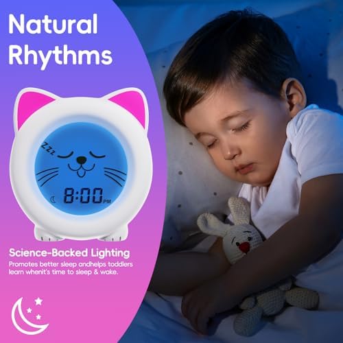 BH Sleep Trainer Clock for Toddler - Kitty Cat Alarm Clock