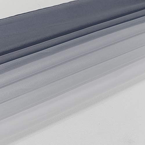 NAPEARL Ombre Window Scarf Valance 216 Inches Grey